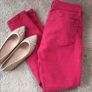 Holiday ready LOFT Red skinny jeans size 2